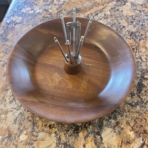 VINTAGE WALNUT NUT BOWL